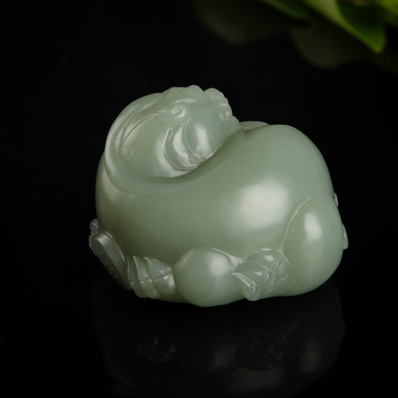 籽料和田青玉貔貅-红掌柜