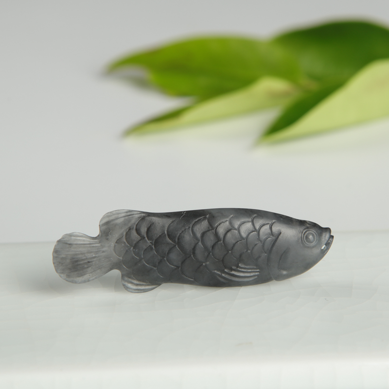 籽料和田青花玉金玉满堂吊坠-红掌柜