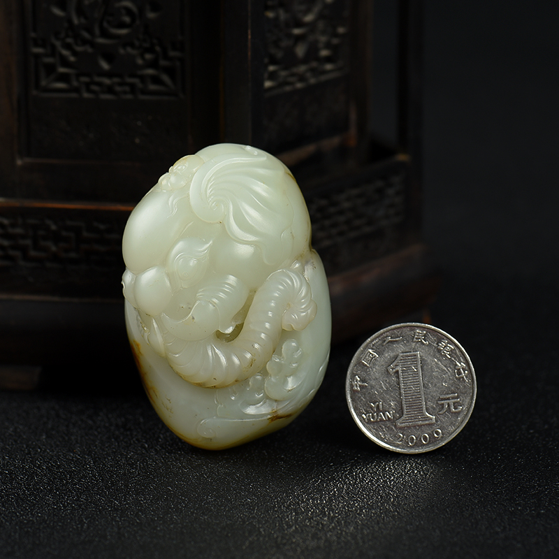 新疆籽料和田白玉吊坠-红掌柜