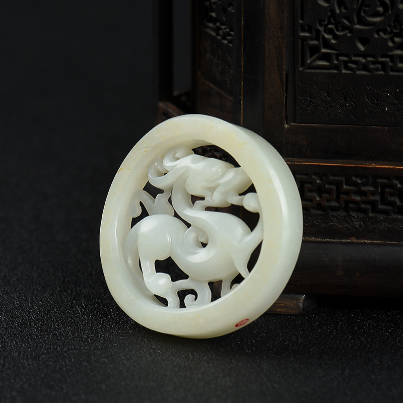 籽料和田白玉吊坠-红掌柜