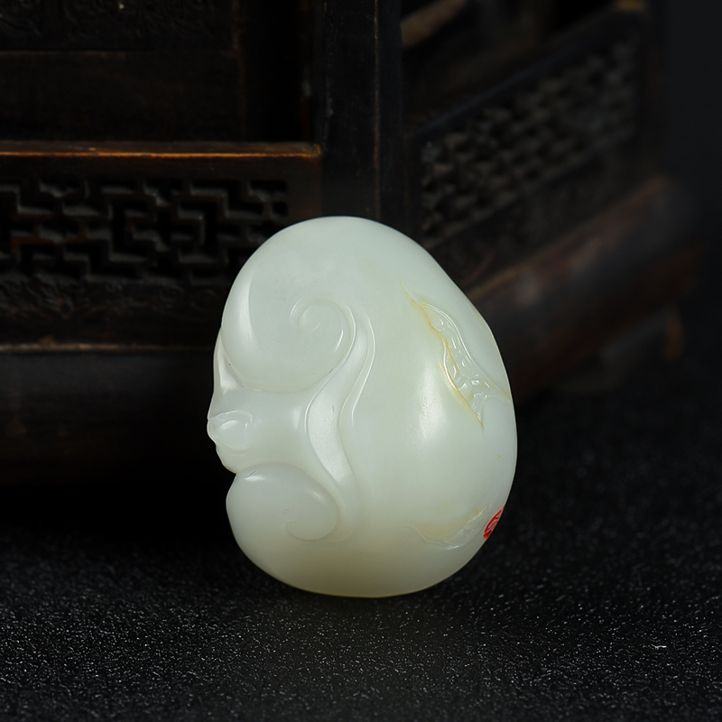 籽料和田白玉如意-红掌柜