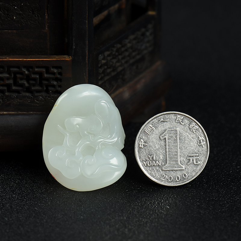 新疆籽料和田白玉吊坠-红掌柜