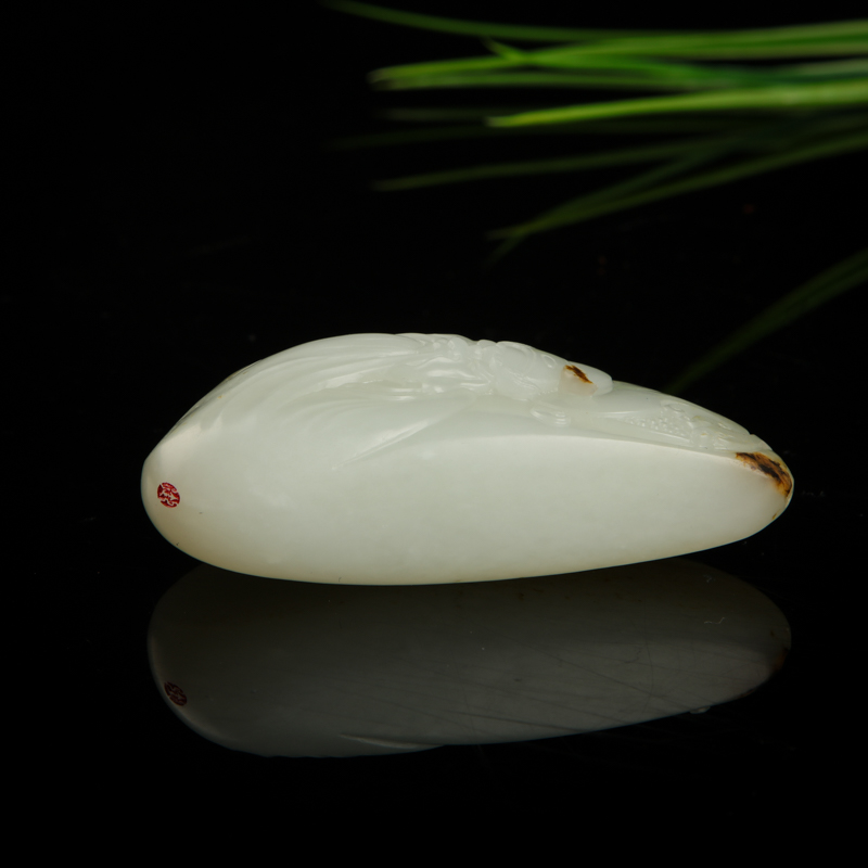 籽料和田玉关羽吊坠-红掌柜