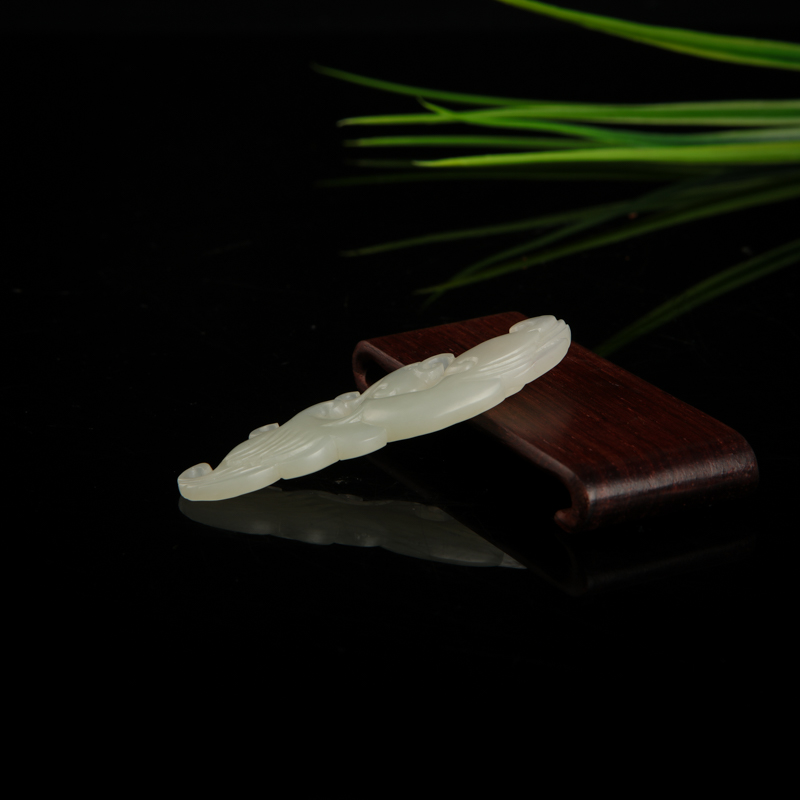 新疆籽料和田白玉凤凰吊坠-红掌柜