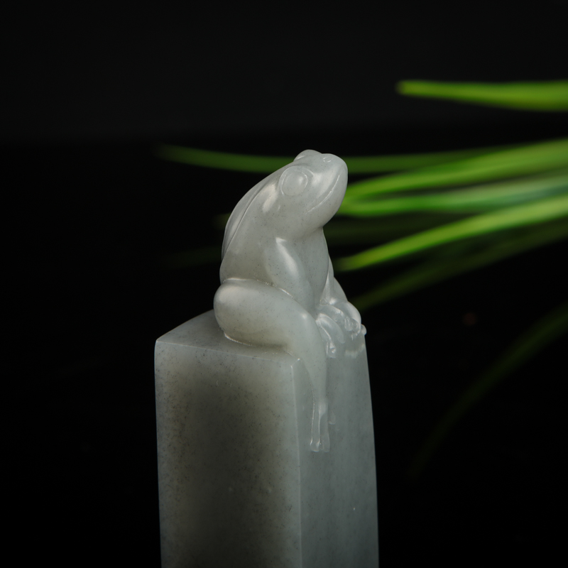 籽料和田玉印章-红掌柜