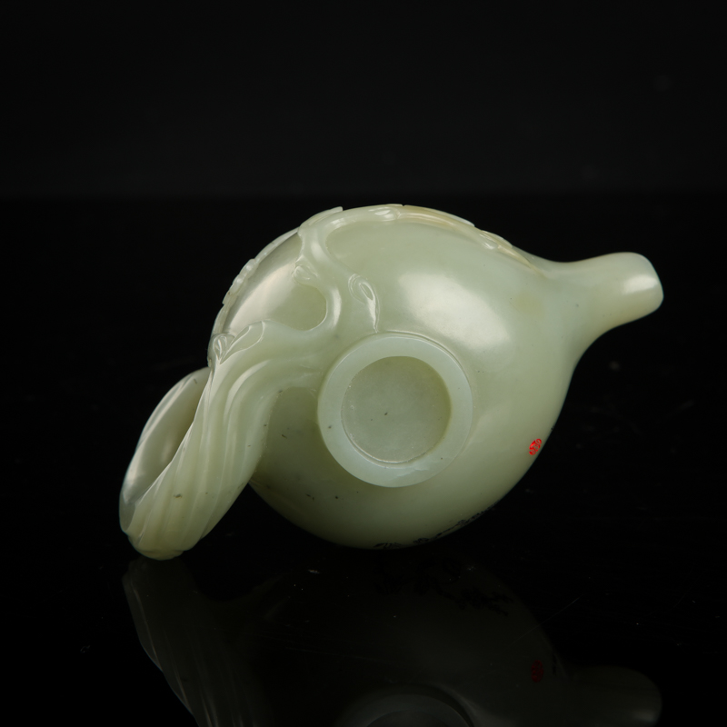 和田青玉喜上眉梢摆件-红掌柜