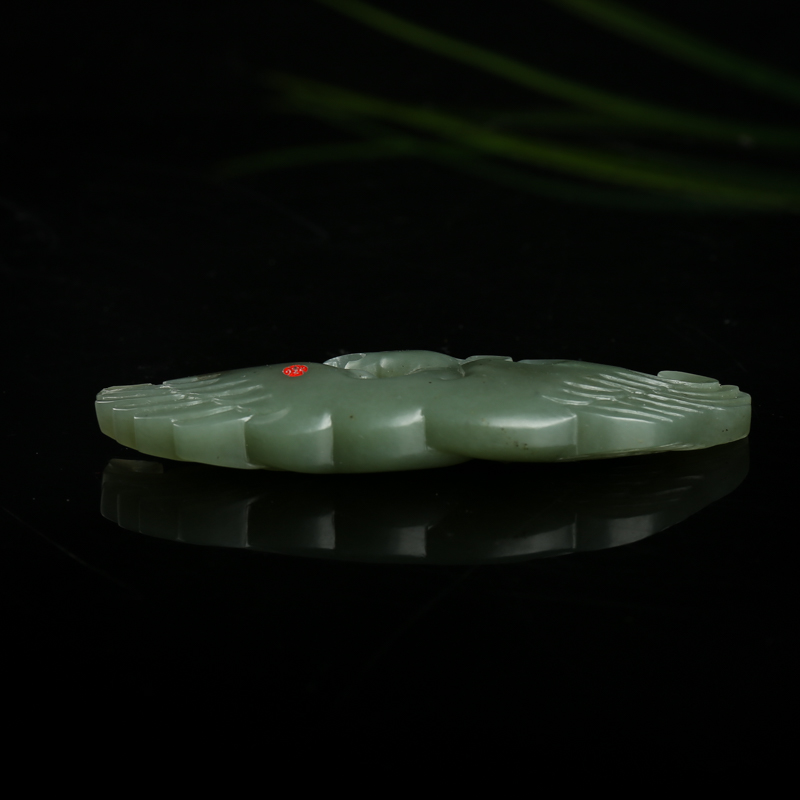 籽料和田玉凤凰吊坠-红掌柜