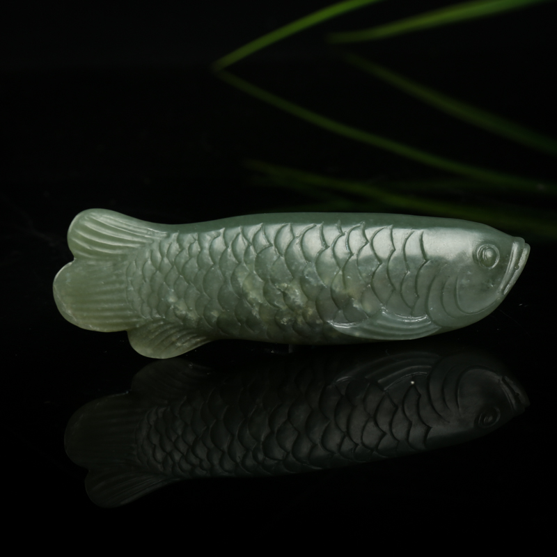 新疆和田青玉金玉满堂吊坠-红掌柜