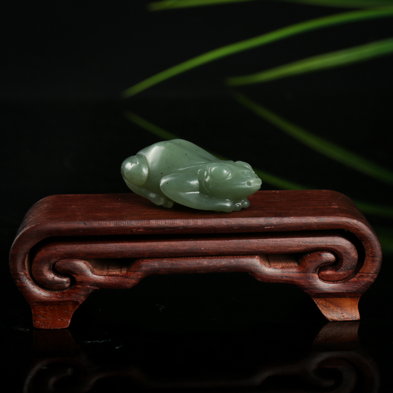 籽料和田青玉招财进宝吊坠-红掌柜