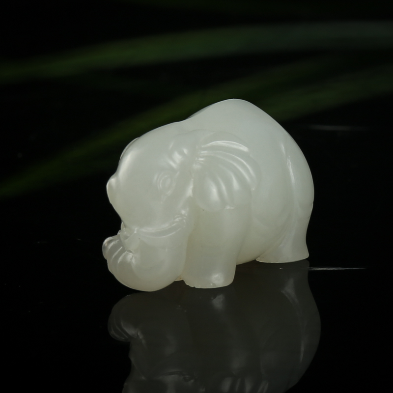 籽料和田玉吉人天相吊坠-红掌柜