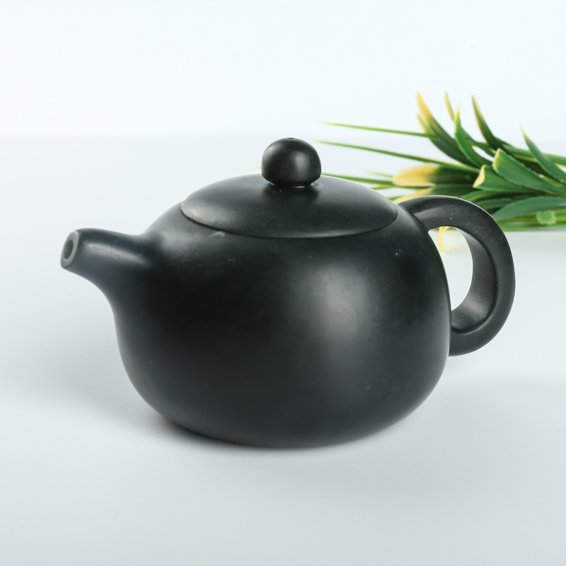 天然山料和田青玉茶壶摆件-红掌柜