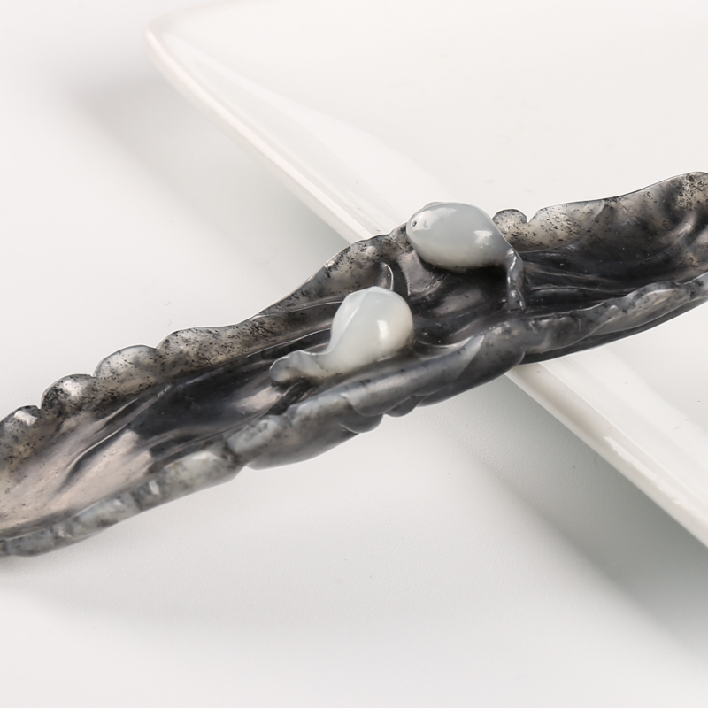 天然和田青花玉科场夺魁吊坠-红掌柜