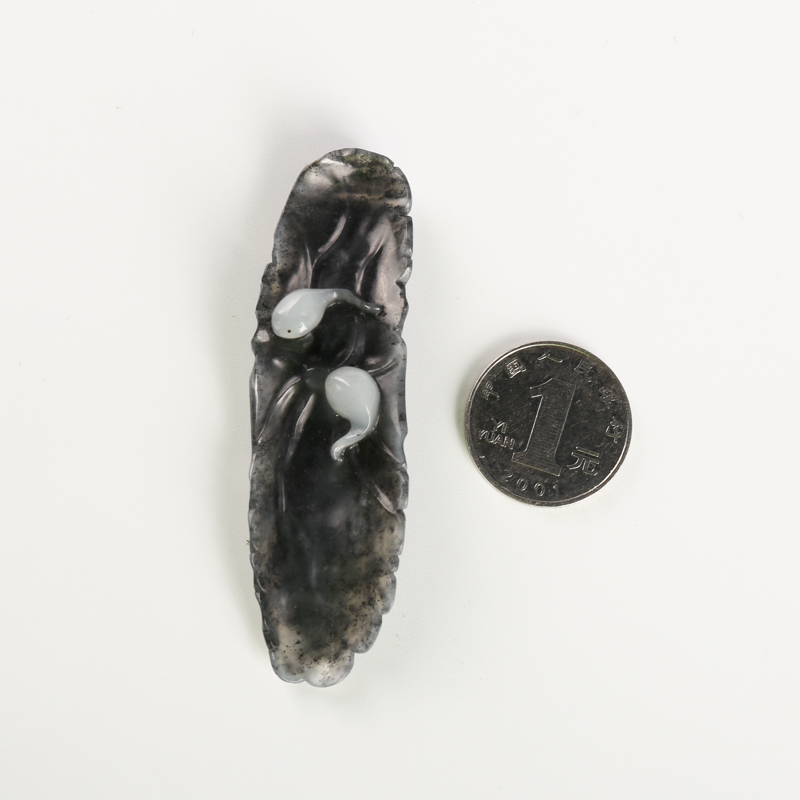 新疆和田青花玉科场夺魁吊坠-红掌柜