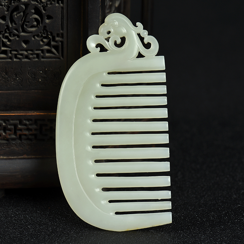 新疆和田白玉梳子-红掌柜