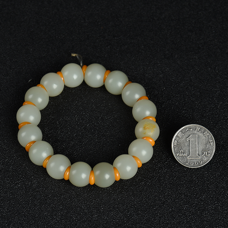 新疆籽料和田玉手串-红掌柜