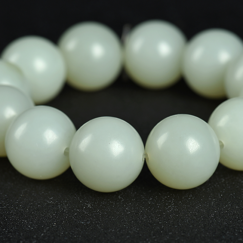 天然和田青白玉手串-红掌柜