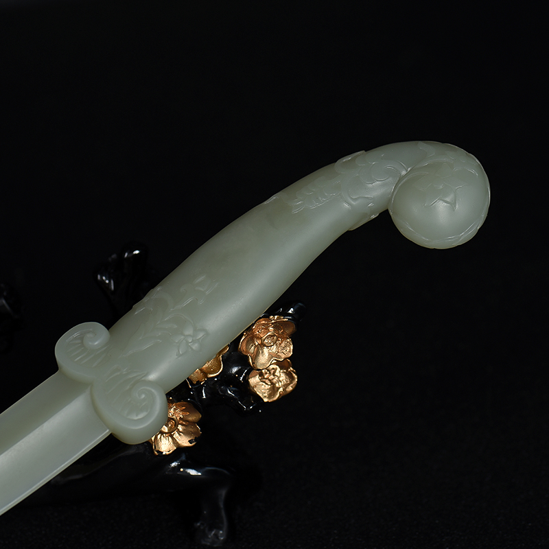 天然和田青白玉匕首-红掌柜