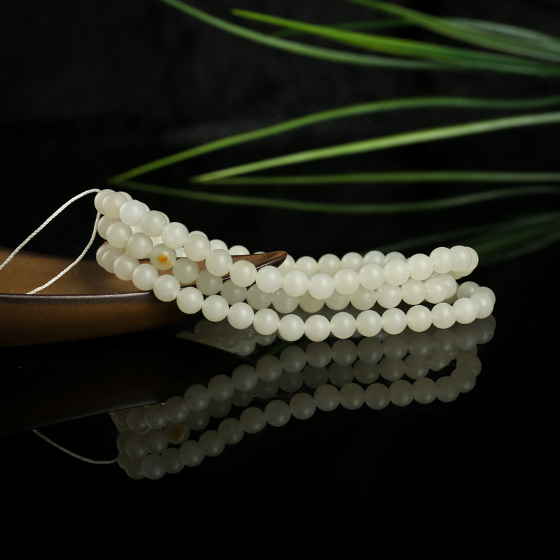 籽料和田白玉108佛珠-红掌柜