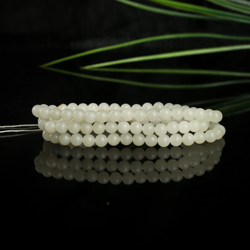 5.9mm籽料和田玉108佛珠-红掌柜