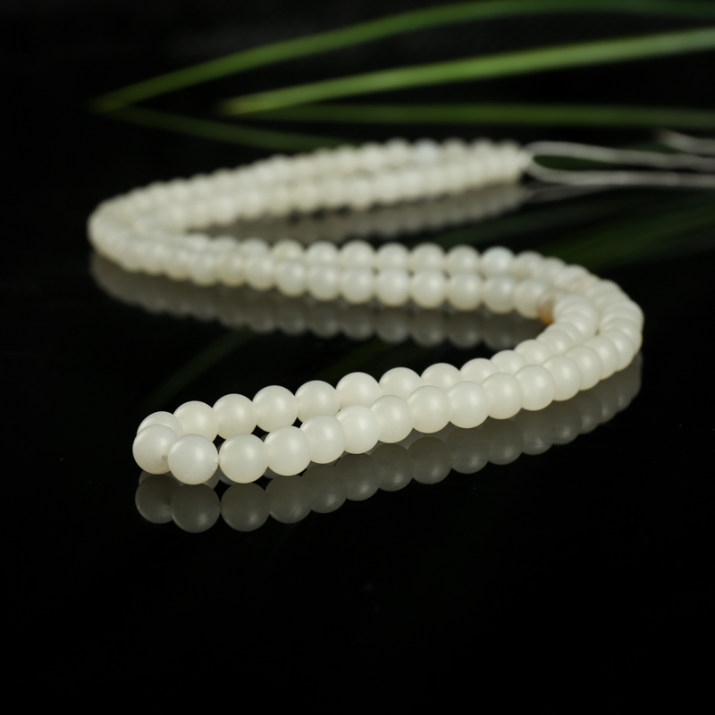 籽料和田玉108佛珠-红掌柜