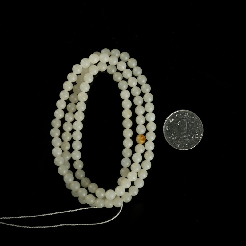 和田玉108佛珠-红掌柜