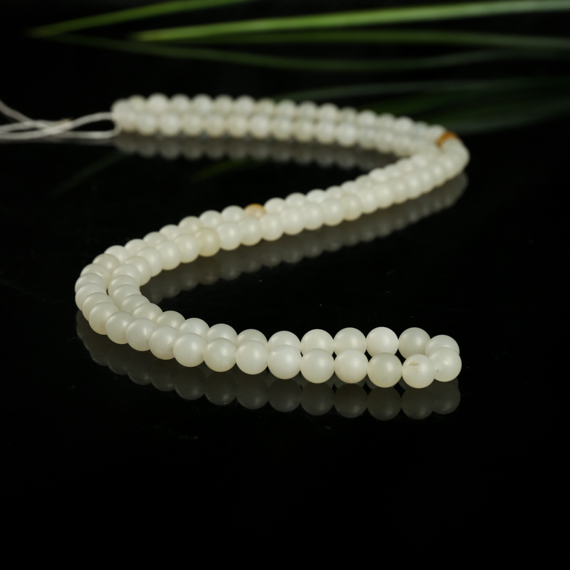 籽料和田玉佛珠-红掌柜