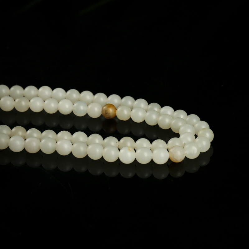 和田玉108佛珠-红掌柜