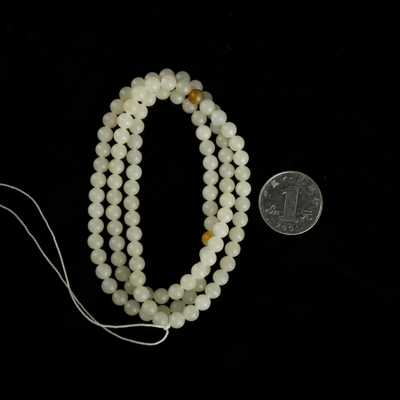 籽料和田玉佛珠-红掌柜