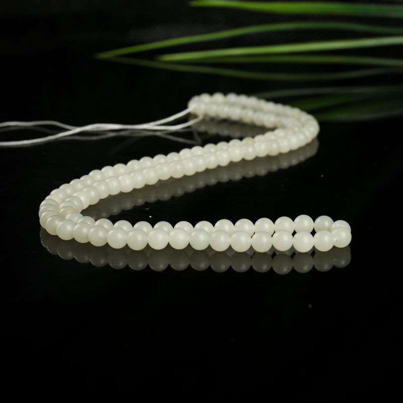 和田白玉佛珠-红掌柜