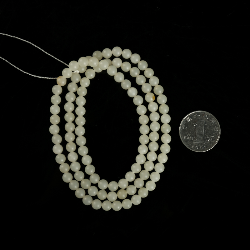 新疆和田白玉佛珠-红掌柜