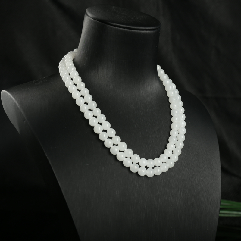 山料和田白玉108佛珠-红掌柜