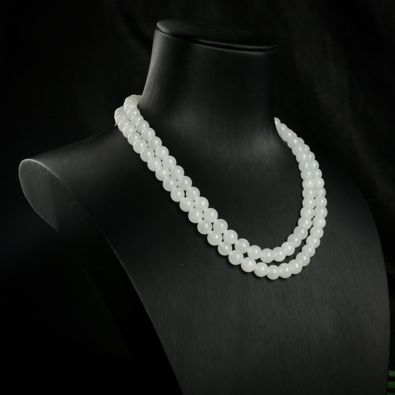 山料和田白玉108佛珠-红掌柜