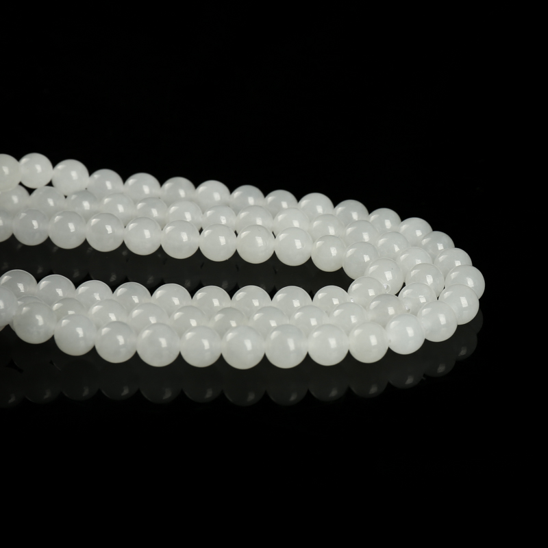 天然和田白玉108佛珠-红掌柜