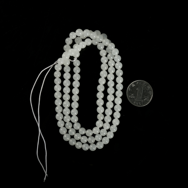 山料和田玉佛珠-红掌柜