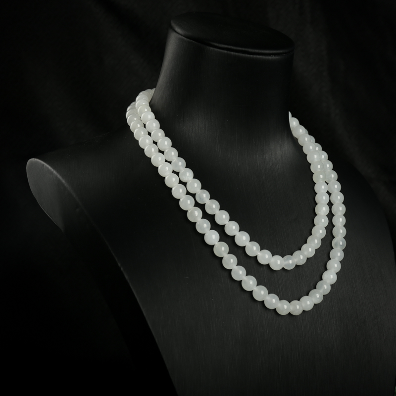 山料和田白玉108佛珠-红掌柜