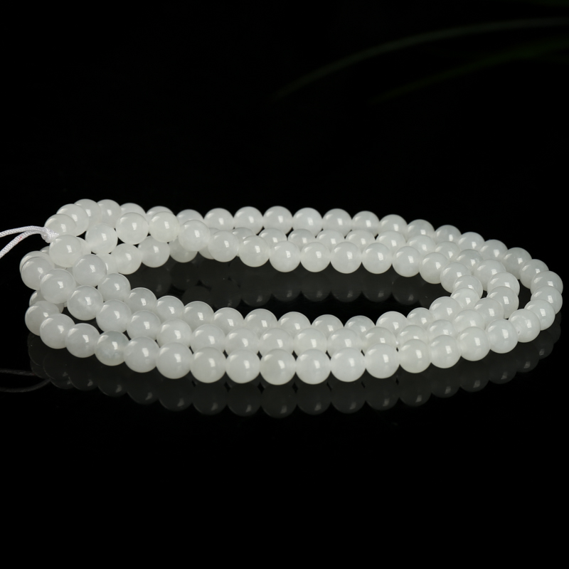 天然和田白玉108佛珠-红掌柜