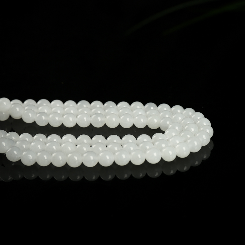 天然和田白玉108佛珠-红掌柜