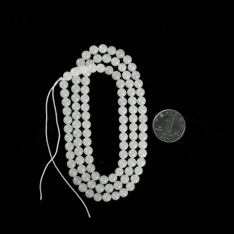 青海和田白玉108佛珠-红掌柜