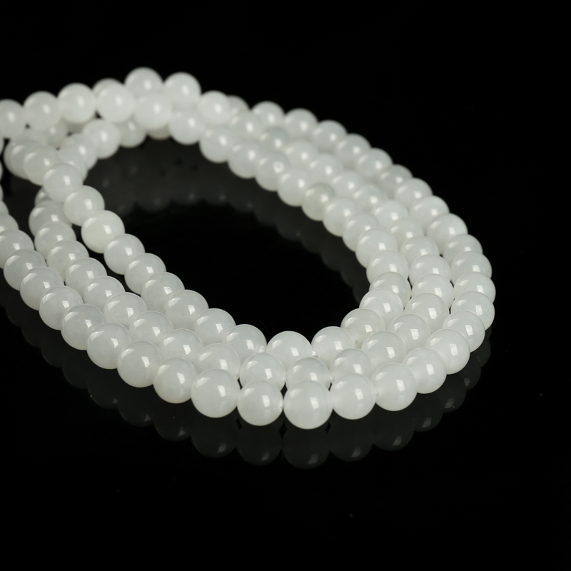 天然和田白玉108佛珠-红掌柜