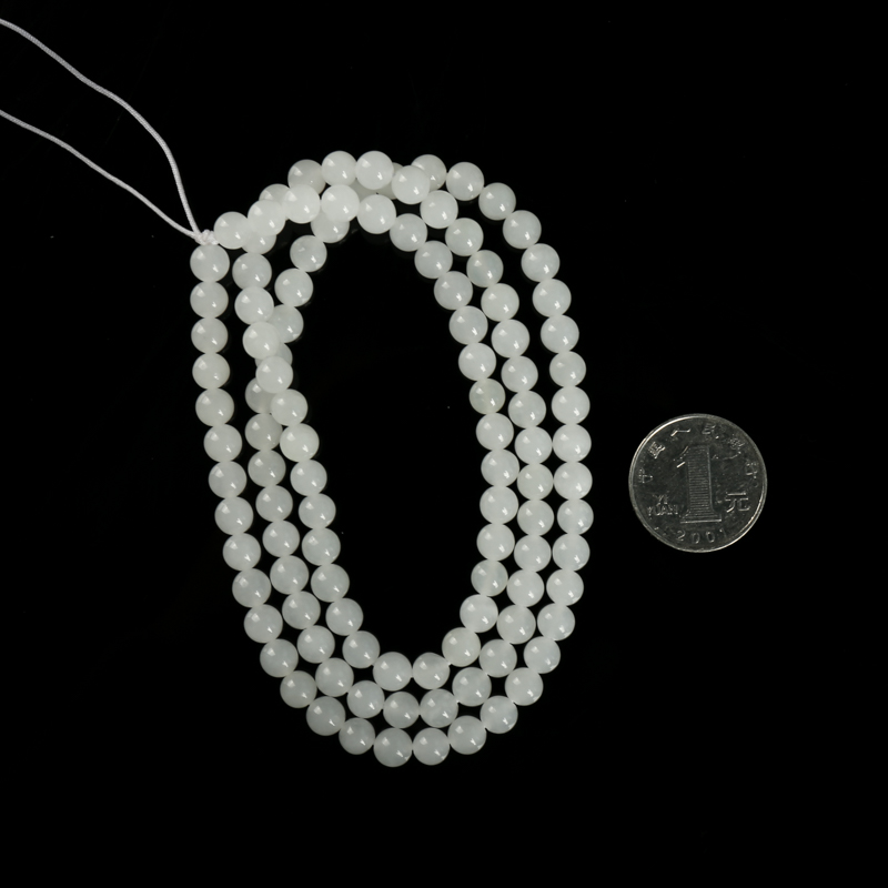 青海和田白玉108佛珠-红掌柜