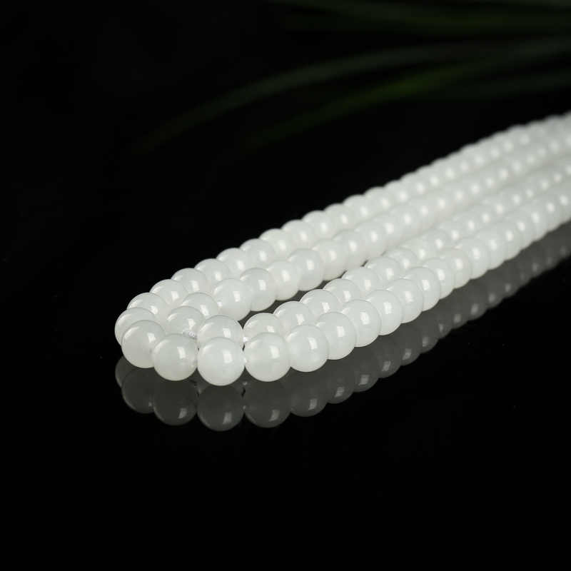 天然和田玉108佛珠-红掌柜