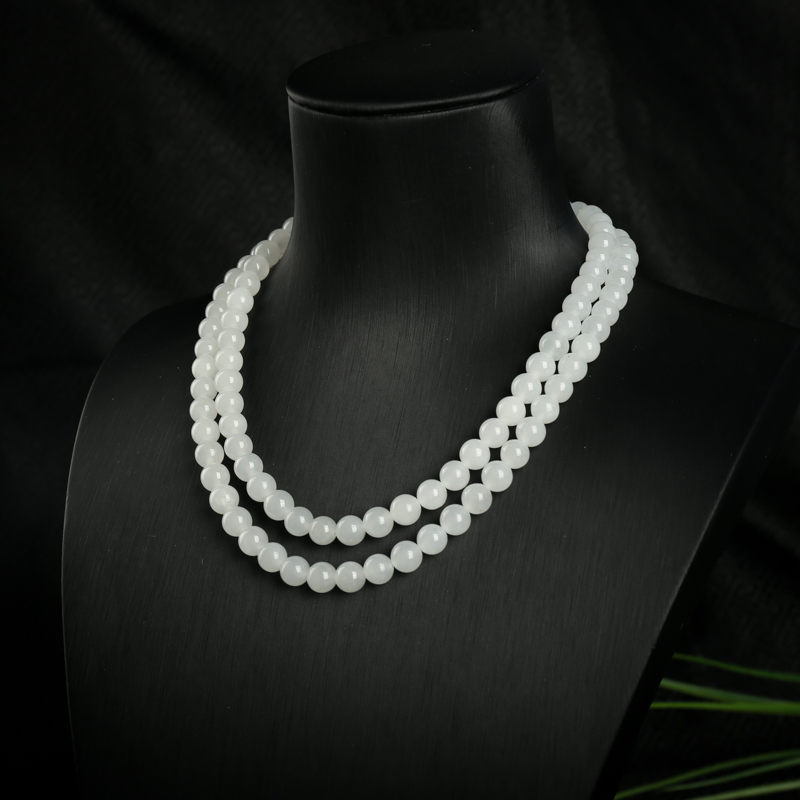 山料和田玉108佛珠-红掌柜