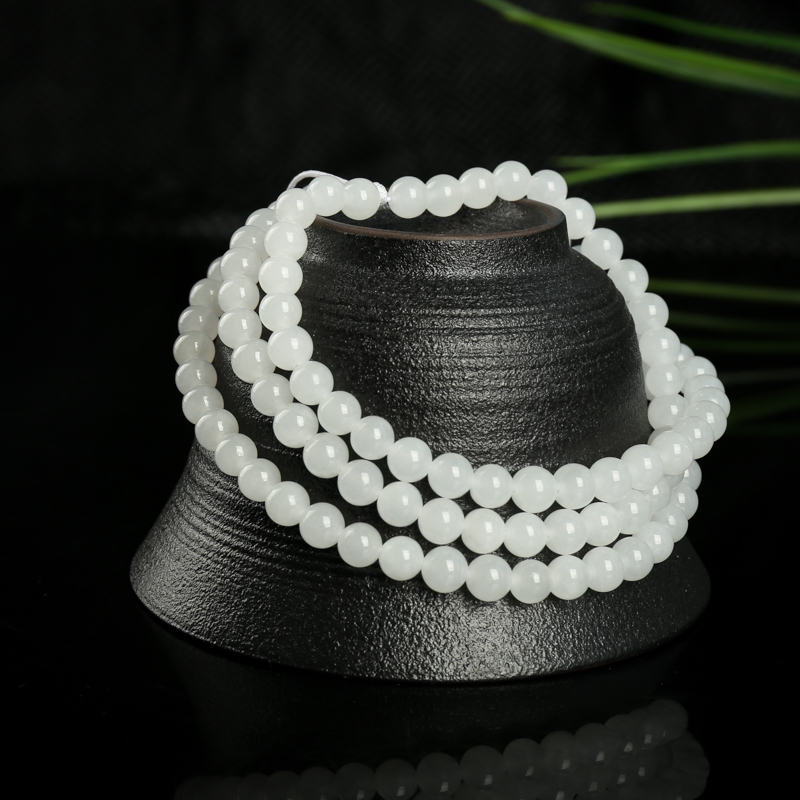 山料和田玉108佛珠-红掌柜