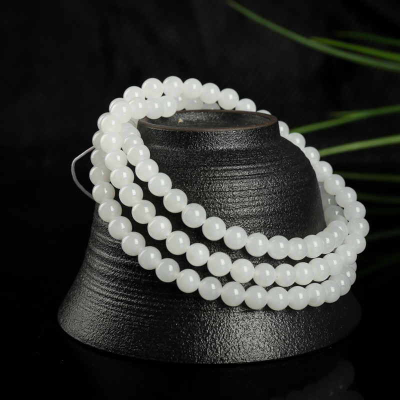 和田玉108佛珠-红掌柜