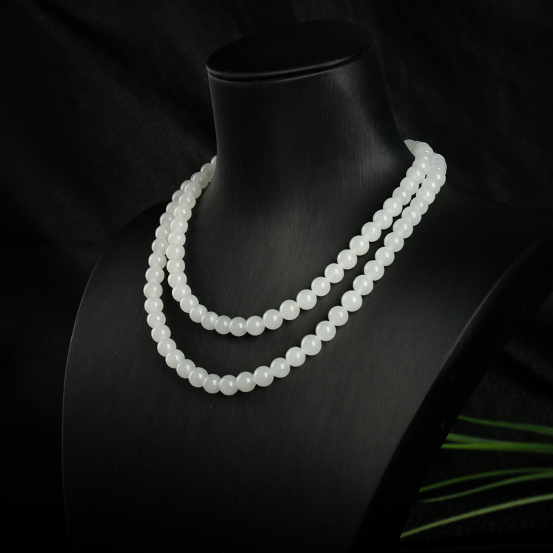 山料和田玉108佛珠-红掌柜