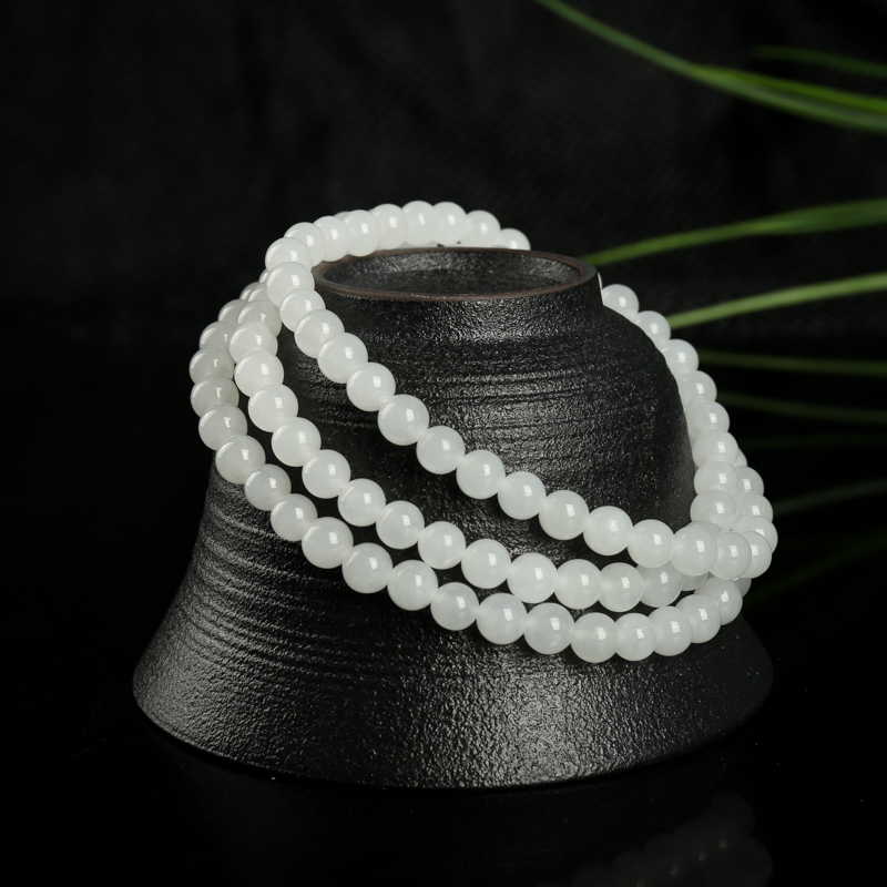 和田玉108佛珠-红掌柜