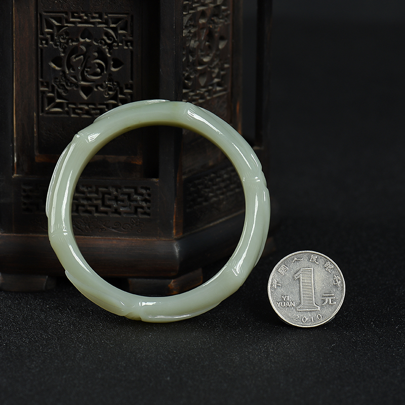 和田玉节节高升手镯-红掌柜