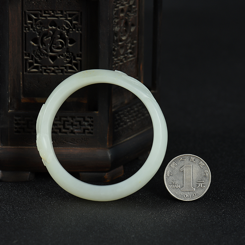 和田玉一品清廉手镯-红掌柜