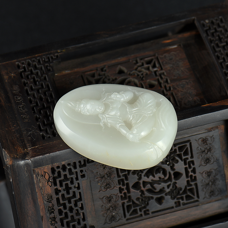 新疆和田玉度母吊坠-红掌柜