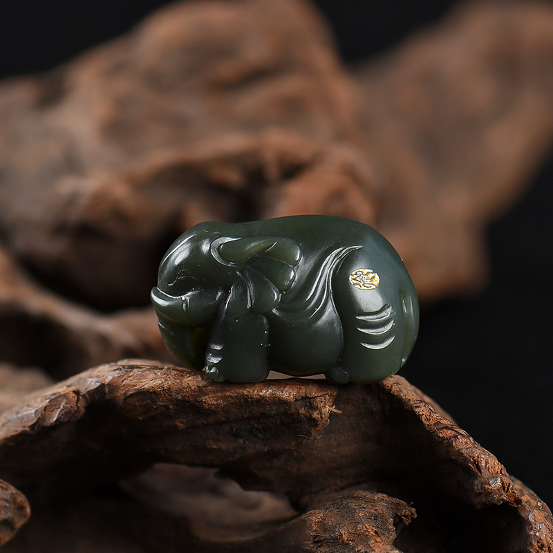 籽料和田青玉吊坠-红掌柜